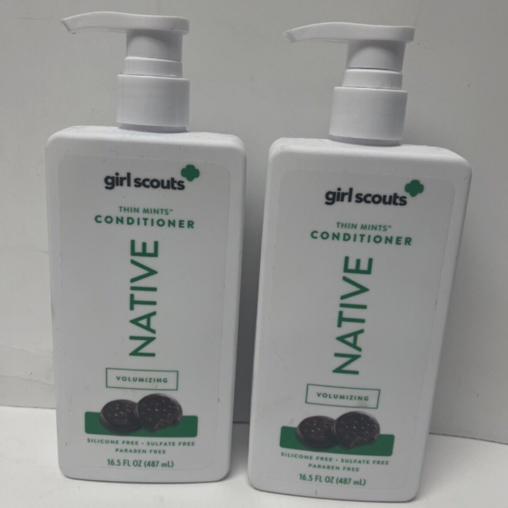 Lot 2 Native Girl Scouts Conditioner Thin Mints 16.5 oz NEW Volumizing Limited